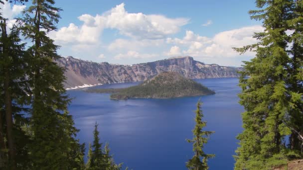 Scenic View Crater Lake — Stock Video