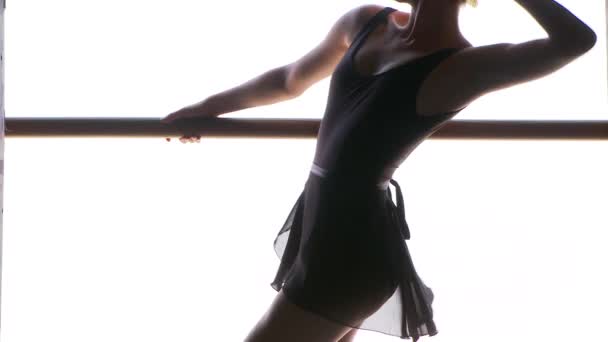 ダンススタジオの舞台裏バレエ — ストック動画