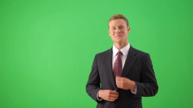 Kameraya bakarak işadamı yakın çekim