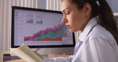 Meksika işkadını bilgisayar tarafından Not yazma