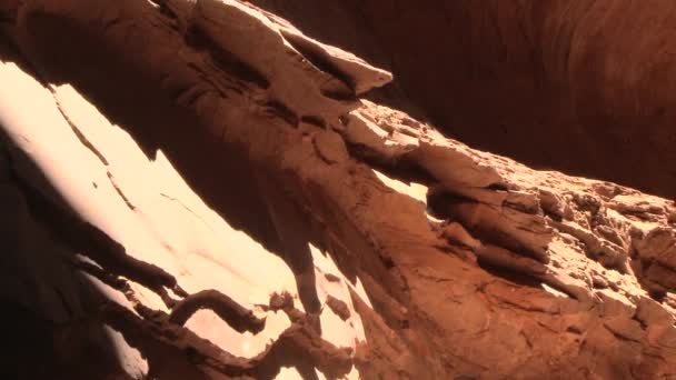 Utsikt Över Red Rock Desert Canyon — Stockvideo