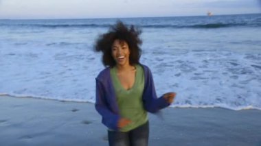 Plajı'nda kadın portresi