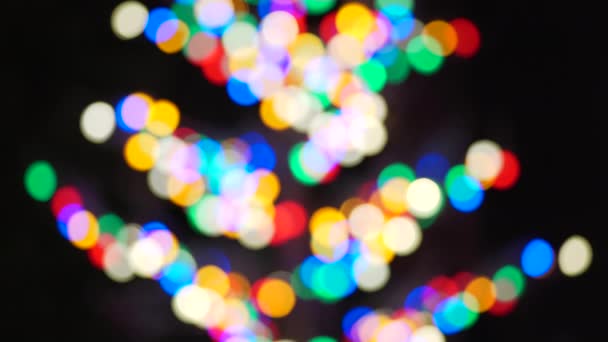 Bokeh Multicolore Sous Forme Arbre Pour Écran Vert Clé Chromatique — Video