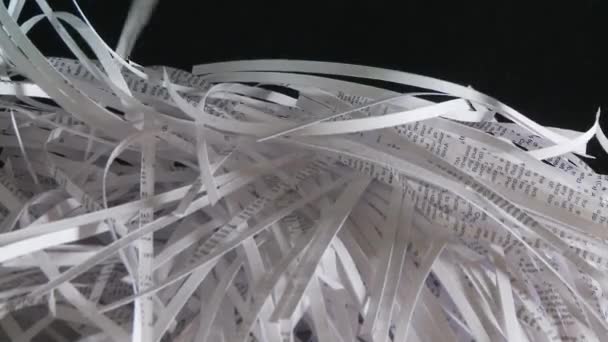 Ekranı Dolduran Parçalanmış Kağıdı Kapat — Stok video