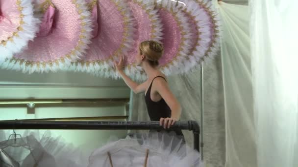 Balet Belakang Panggung Studio Dance — Stok Video