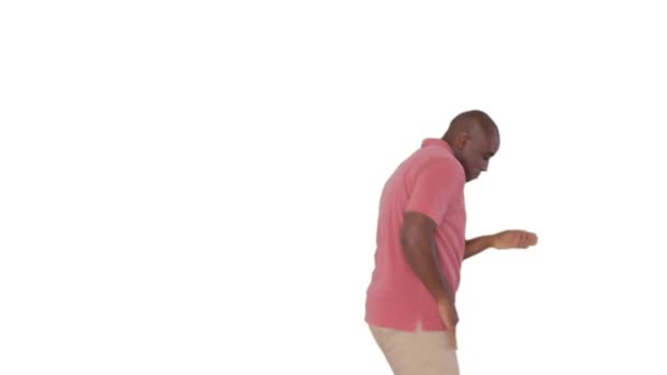 Afrikanischer Amerikanischer Geschäftsmann Tanzt — Stockvideo