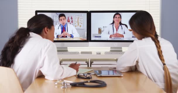Tıp Doktorları Bir Toplantı Farklı Takım — Stok video