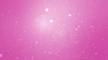 Canlandırılmış ışık parçacıkları ile romantik pembe parlayan arkaplan.