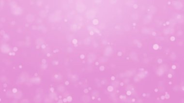 Romantic pink bokeh background with glowing light particles.