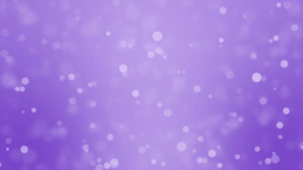 Purple Festive Bokeh Background Glowing Light Particles — Stockvideo