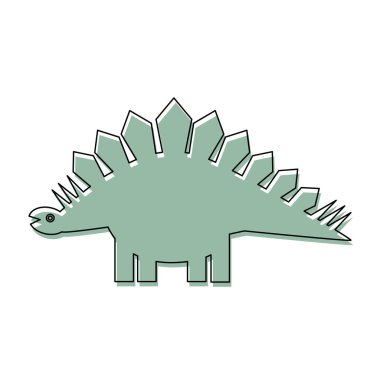 Triceratops dinosaur vector icon. Symbol, logo illustration. Vector graphics