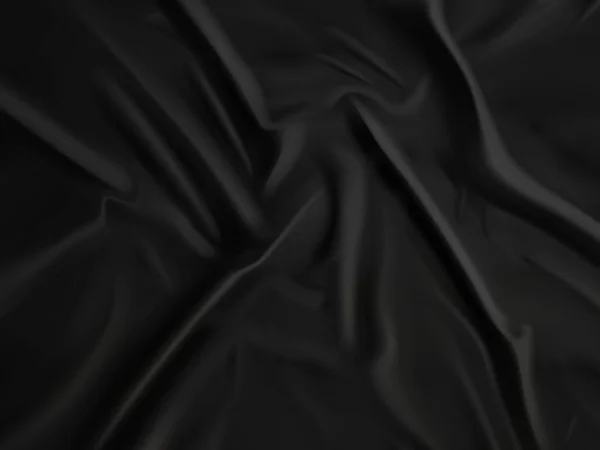 Schwarzer Seidenstoff Hintergrund — Stockvektor