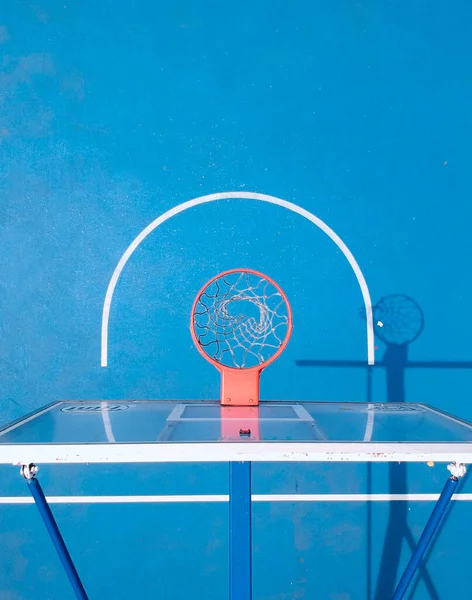 Blue Orange Basketball Playground — Stock Photo, Image