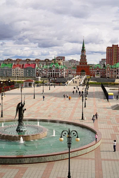 Yoshkar Ola Rússia Setembro 2021 Praça República Santíssima Virgem Maria — Fotografia de Stock