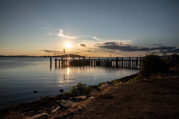 Beautiful Sunset Trasimeno Lake — ストック写真