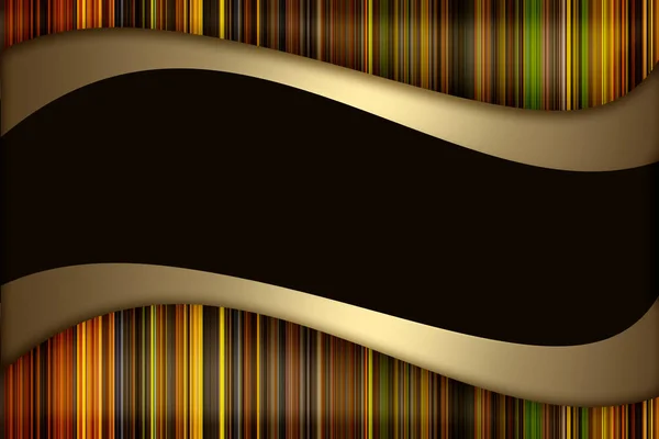 Abstract Yellow Orange Striped Background Gold Wavy Line Copy Space —  Fotos de Stock