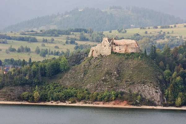 Nedzice Polonya Avrupa Daki Antik Dunajec Kalesi Bulutlu Bir Günde — Stok fotoğraf