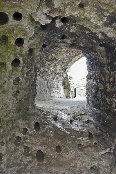 Ruïnes Van Het Oude Kasteel Ogrodzieniec Het Pad Van Het — Stockfoto
