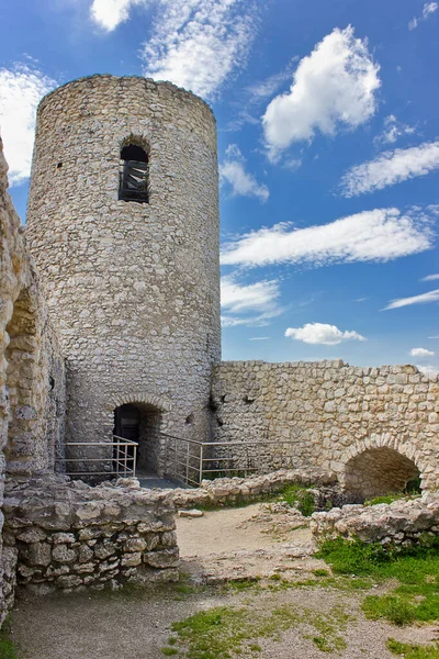 Castelo Pilcza Antigo Século Xiii Smolen Polônia — Fotografia de Stock