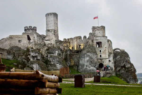 14Th Century Medieval Polish Castle Ogrodzieniec Polish Jura Poland — Photo