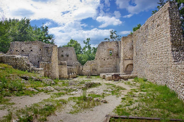Starověký Hrad Pilcza Století Smolen Polsko — Stock fotografie