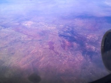 Uçaktan manzara görüntüsü