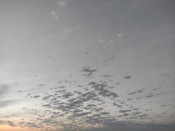 Céu Noturno Com Nuvens Tempo Crepúsculo — Fotografia de Stock