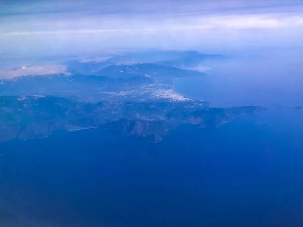 Vista Paisagem Avião — Fotografia de Stock