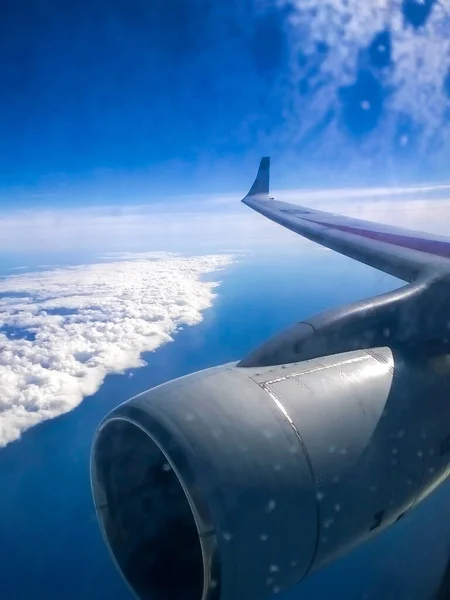 Vista Paisagem Avião — Fotografia de Stock