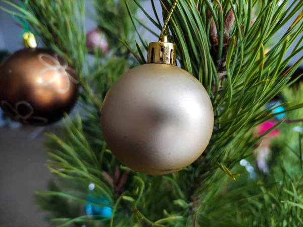 Kerstversiering Een Kerstboom — Stockfoto