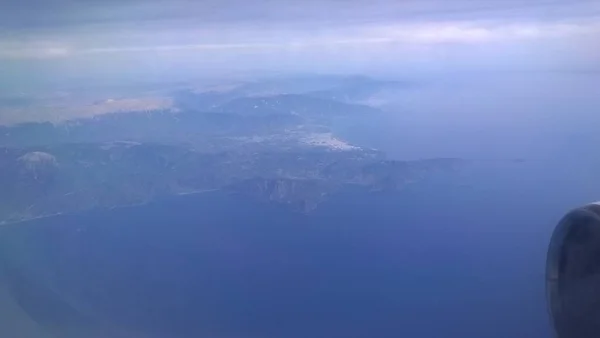 Vue Paysage Depuis Avion — Photo