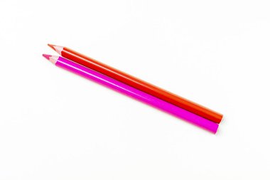 Wooden colored pencils ready for drawing.
