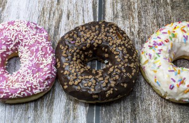 Mükemmel ve taze renkte tatlı çörekler..