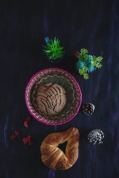 Mexikanska Sött Bröd Bageri Traditionell Scen — Stockfoto