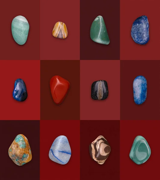 Mineral Gemstones Variety Composition Illustration Render — Fotografia de Stock