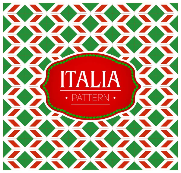 Italia Pattern Seamless Background Υφή Και Έμβλημα Χρώματα Της Σημαίας — Διανυσματικό Αρχείο