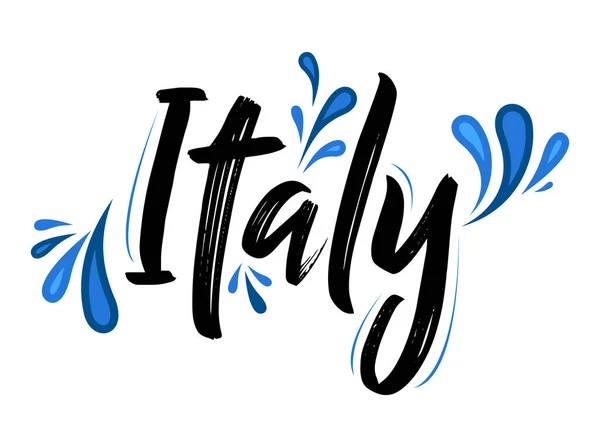 Olaszország Hazafias Banner Design Olasz Zászló Színek Vektor Illusztráció — Stock Vector