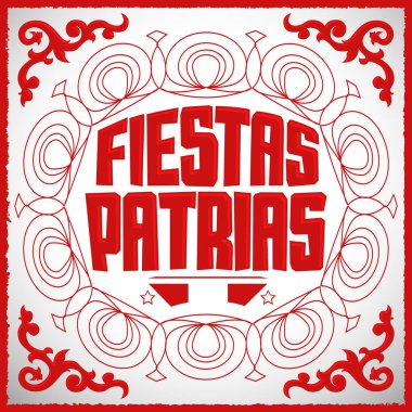 Fiestas Patrias, National Holidays Spanish text, Peru temalı vatansever kutlama bayrağı, Peru bayrağı rengi