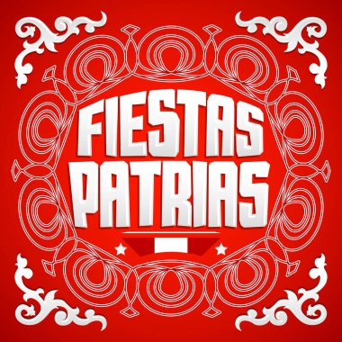 Fiestas Patrias, National Holidays Spanish text, Peru temalı vatansever kutlama bayrağı, Peru bayrağı rengi