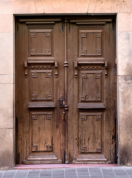 Old Rusty Mexican Colonial Door Queretaro Mexico — Stock Photo, Image
