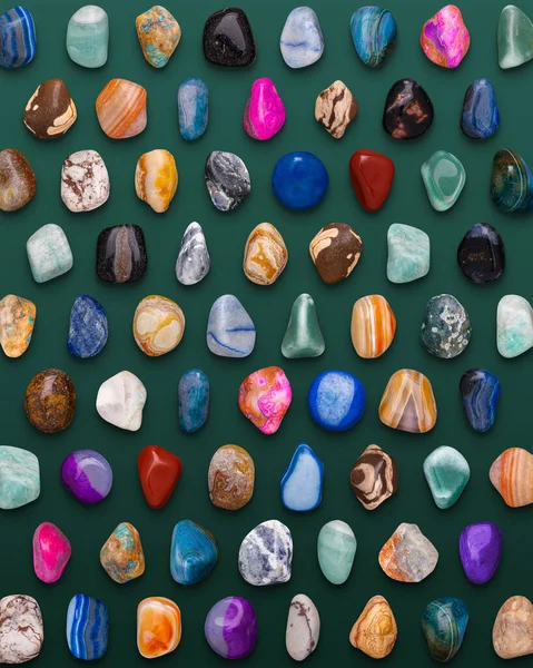 Gemstones Variety Pattern Illustration Render Ready Design — Stock Photo, Image