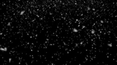 Kar yağıyor. Kusursuz döngü. Harmanlama kipi Ekranı.