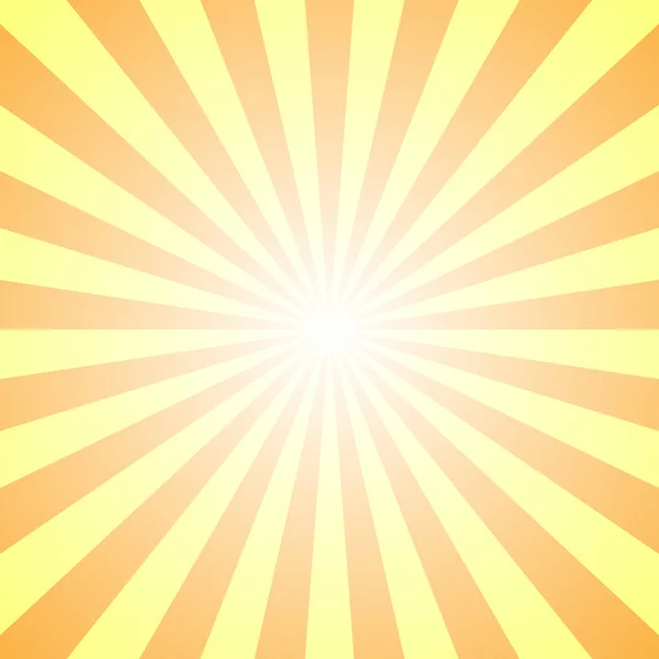 Background Sunlight Rays Yellow Burst Ray Backdrop Vector Sunrise Abstract — Stock Vector