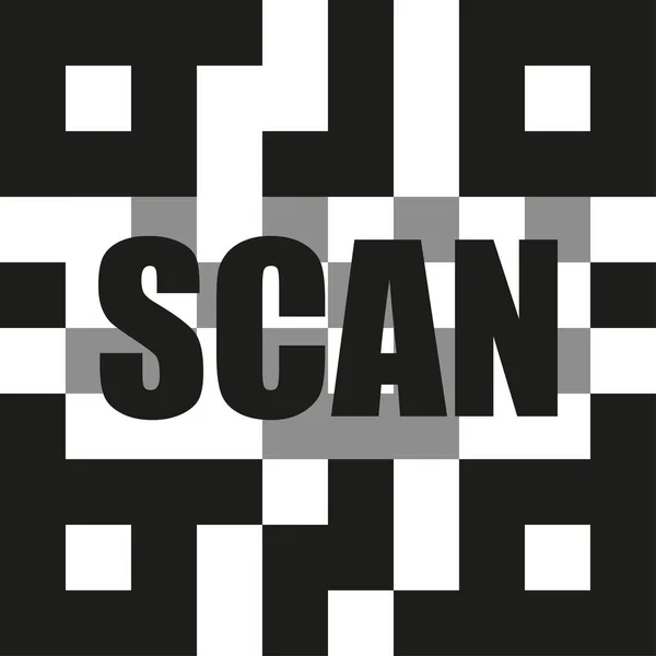 Ícone Vetor Digitalização Qrcode Verificação Código Laser Scanner Isolado Símbolo — Vetor de Stock