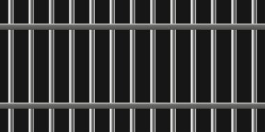 Jail prison background. Metal grates of jailhouse vector background. Prisoner grate on dark backdrop illustration. clipart