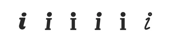 Набір Ілюстрацій Символів Інформаційних Значків Знак Інформації Faq Векторний Елемент — стоковий вектор