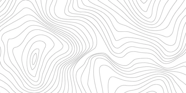 Волнистый Узор Топографической Линии Контур Контура Карты Кривая Фона Вид — стоковый вектор