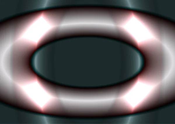 Bright Shiny Ovals Dark Background — Stock Vector
