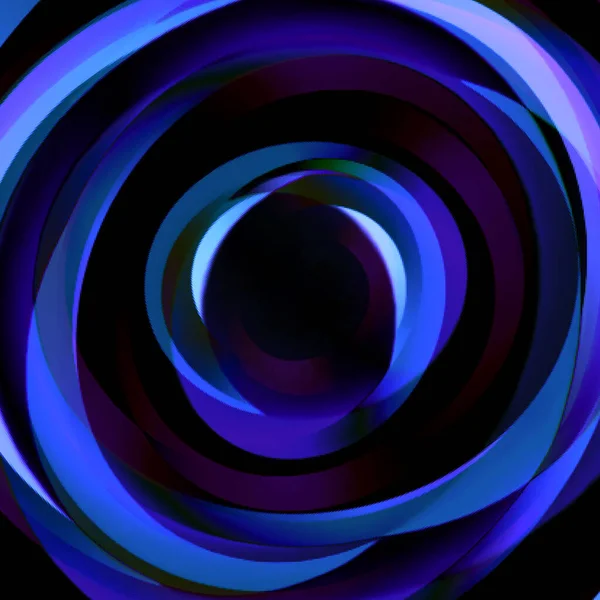 Fond Abstrait Lumineux Nombreux Éléments Bleus Violets Roses Disposés Cercle — Image vectorielle