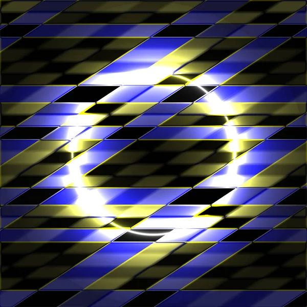 Lumineux Fond Néon Nombreux Diamants Couleurs Bleu Jaune Cercle — Image vectorielle